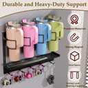 Magnetic Stanley Cup Holder for Fridge, Stanley Cup 30 & 40 oz Tumbler Water Bottle Organizer Accessories for Refrigerator Kitchen Cabinet (4 Cups)