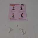 Vibration Plate Exercise Machine Poster - Upgraded 6 Workout Guidance & 10 Pcs Planner & 10 Pcs Double-Sided Clips, Comprehensive Whole Body Wave Vibrating Workout Chart, Pink