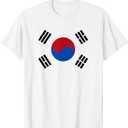 Korean Flag of Korea Novelty Men Women Kids Gift T-Shirt Small