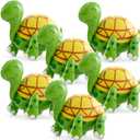 6 Pcs Giant Turtle Balloon 4D Walking Tortoise Inflatable Balloons Animal Standing Foil Balloons Birthday Party Supplies for Circus Forest Zoo Wildlife Theme Party Decorations