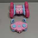 NQD Remote Control Car for Girls, Pink RC Cars Double-Sided 360 Spin with Flashing Wheel Lights 2 Batteries, 2.4 GHz Rechargeable RC Stunt Car Toy for 4 5 6 7 8 9 10 11 +Year Old Girl Birthday Gifts