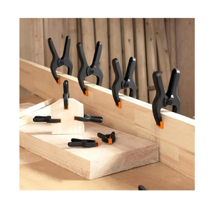 24 PCS 4.5" Heavy Duty Plastic Spring Clamps, Black Spring Clips for Backdrops, Craft Projects, Woodworking, Photography and Display Stands