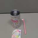 Maxcheck 2 Pcs Big Sister Gift 12 oz Pink Big Sister Cup Stainless Steel Tumbler with Leak Proof Lid and Straw Baby Mug Bracelet Announcement Jewelry for Little Girl Toddler