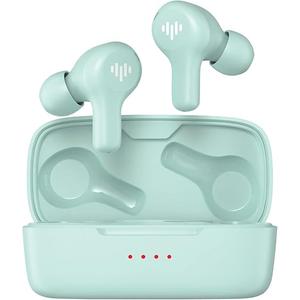iLuv Small Ear Wireless Earbuds, Bluetooth 5.3, Microphone, 21 Hour Playtime, IPX6 Waterproof Protection, Compatible with Apple & Android, Includes Charging Case & 4 Ear Tips, TB150 Mint