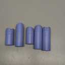 RIES Essential Refillable Toiletry Travel Bottles – Set of 5 (3.4oz & 1.7oz) Airless Pump Containers for Shampoo, Conditioner, Body, Face – Leak-Proof, TSA-Approved, Dishwasher Safe- Runaway Blue, No Box