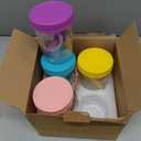 Overnight Oats Containers with Lids, 4-pack Overnight Oats Jars with Spoons and Small Containers, 16oz Glass Mason Jar with Airtight Lid, Chia Pudding Jars Yogurt Containers with Lids, Gifts for Women