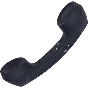 Retro Phone Handset with Wireless Bluetooth and USB Handsets for Cell Phones Radiation-Proof Comfortable Call (Black)