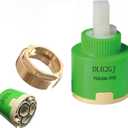 Hain-Yo DL02GJ 40mm Single Lever Faucet Cartridge, Sturdy, OEM Faucet Cartridges, Bathroom Ceramic Cartridges, Compatible with Belanger FC9AC006 40mm Ceramic Faucet Cartridge,1.58 INCHES (DL02GJ)