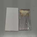 9 Pieces Facial Fan Mask Brushes, Soft Facial Applicator Brushes Tools for Peel Glycolic Makeup for Mud Cream(Champagne)