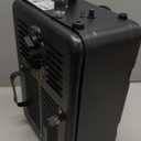 Milkhouse Space Heater, 1300W/1500W Electric Heater with Thermostat, 3 Heat Settings, Safe and Quiet for Home Garage Workshop Warehouse, Black