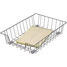 Workstation Letter Desk Tray Organizer, Wire, Silver 2 Pack