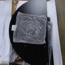 Round Dining Table for 4,Kitchen Dining Room Circle Dinner Pedestal Table,Space Saving Wood Kitchen & Dining Room Furniture (Black, 47In)