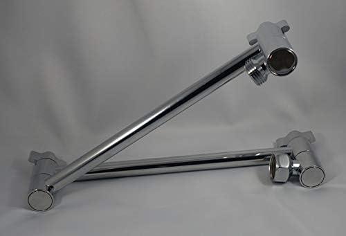 Double Locking Brass Shower Extension Arm - Chrome