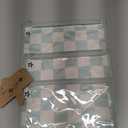 Tiny Twinkle Diaper Bag Organizing Pouches|3 Pack Mess-Proof Clear Front Travel Organizer Bags&TSA Approved Toiletry Bag Set for Baby and Mom Essentials (Sage Checkers)