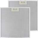 2-Pack Range Hood Filter Replacement fit for Vissani 30-inch Pyramid or WA0575 Wall Mount Range Hood, 5-Layer Aluminum Vent Filter14.37x13.46x0.35inch