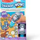 Melissa & Doug Sticker Wow! 24-Page Activity Pad and Sticker Stamper, 300 Stickers, Arts and Crafts Fidget Toy Collectible Character  Cat - for Kids Ages 3+ - FSC Certified (Single)