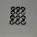 24 Pack Ceiling Hooks for Hanging Plants - 2.2 inches Heavy Duty, Hanging Hooks for Christmas Lights, Cups, Decors - Black Vinyl Coated Screw in Plant Hanger Hook Indoor and Outdoor