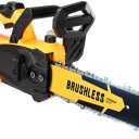 12-Inch Cordless Electric Brushless Chainsaw Compatible with Dewalt 18-20V Batteries, High-Power 20V Cordless Chainsaw for Wood Cutting, Tree Trimming and Yard Garden Maintenance(No Battery Included)