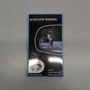 2 pcs Blind Spot Mirrors, 2" Round HD Glass Convex 360° Wide Angle Side Rear View Mirror with ABS Housing for Cars SUV and Trucks, Black, Pack of 2