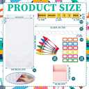 39" x 19" Crayon Daily Schedule Pocket Chart with 13+1 Pockets, Pencil Flip Calendar with 52 Date Cards, 18 Reusable Dry Erase Card Time Card, a Magnetic Pen Holder for Preschool Classroom, 6.3"W x 2.4"H