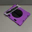 Case for iPad Pro 12.9 2022/2021/ 2020/2018: Cover for iPad Pro 12.9 6th/ 5th/ 4th/ 3rd Generation with Screen Protector- Stand- Pencil Holder- Handle- Shoulder Strap Purple