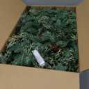 9Ft Pre-lit Christmas Garland 50 Lights, Plug in, Holiday Decoration Fireplace Stairs Mantle Door Indoor Outdoor, Pine Cone, PE Green