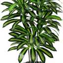 Artificial Dracaena Tree - 5FT Tall Fake Plants with White Tall Planter - Artificial Plants Indoor Floor Plant in Pot - Large Tropical Fake Yucca Potted Tree for Home Office Living Room Decor