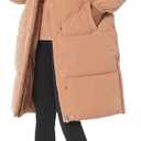 Amazon Essentials Women's Oversized Long Puffer Jacket (5X, Light Brown)
