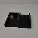 Reallnaive 2 Pack Wall Planters Indoor Plants Metal Wall Vases for Dried Flowers Artificial Plants Modern Farmhouse Vase for Living Room Bedroom Kitchen Decorations(Black,Pothos)