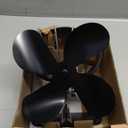 VODA Wood Stove Fan Heat Powered Fireplace Fan No Electric, Heat Activated Thermal Fan for Wood Burning Stove/Log Burner, Fireplace Accessories (XX Large)