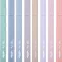 Mr. Pen Aesthetic Highlighters - 8 pcs Chisel Tip Morandi Colors No Bleed Bible Pastel Highlighter Set
