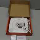 CD Player Portable Bluetooth Rechargeable: CD Players for Home with 1800mAh Kegaudio Desktop Wall CD Player with Speakers FM Radio USB Remote Control, White