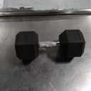 CAP Barbell Coated Hex Dumbbell Weight - Single | Chrome Handle, 50 lb | Multiple Options