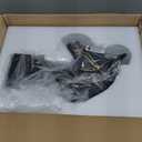 Horse Head Statue Resin Sculpture, Artistic Equestrian Home Decor Showpiece for Living Room Shelf Desk (Black Version)