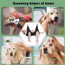 Guzekier Pet Dog Grooming Hammock Harness for Cats & Dogs, Dog Sling for Grooming, Dog Hammock Restraint Bag with Nail Clippers/Trimmer, Nail File, Pet Comb,Ear/Eye Care (LWeight45-80LB)
