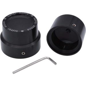 Black CNC Aluminum RC Rear Axle Nut Cover Bolt Kit for Harley Sportster XL883 XL1200 - Set
