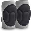 Knee Pads Comfortable Non-Slip, Thick Extra Foam Cushion kneepads for Scrubbing Floors, Gardening, Yoga & Construction, Soft Inner Liner, Strong Double Straps and Adjustable Easily for Women (L)