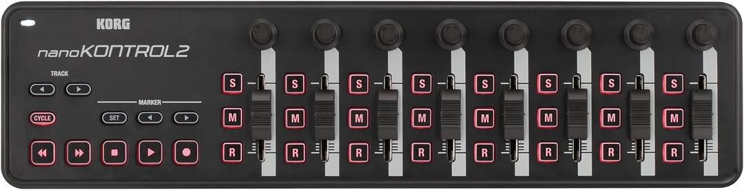 Korg nanoKONTROL2 Slim-Line USB Control Surface, Black