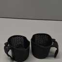 JAVOedge (2 Pack) Over The Back Car Seat Headrest Hanging Mount Universal Cup Holder for Interior Storage Organizer, Black