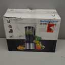 Cold Press Juicer, 5.8" Wide Feed Chute Juice Extractor Machine with 400W, High Juice Yield, Slow Masticating Juicer for Whole Vegetables & Fruits, Gray-Stainless Steel