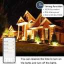 Led Flood Light 30W, 300W Equivalent 3000 LM Outdoor Color Changing Led Stage Landscape Lights, Bluetooth RGBW Smart Floodlights 2700K & 16 Million Colors&Timing& Music Sync, IP66US 3-Plug (6 Pack)