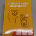 APZYI 2PCS Foot Triple Method Massager, 2 in 1 Foot Massager for Neuropathy, Feet Massage with 3 Vibration Mode & 4 Heat Levels, Wireless Portable Ankle Massager for Home or Travel Use