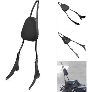 Benlari Gloss Black Detachable Sissy Bar Passenger Backrest Pad Compatible 2004-2024 fit for Harley Davidson Sportster XL 1200 883 SuperLow Iron 48 (Tall Sissy Bar)