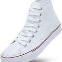 ZGR Womens High Top Canvas Sneakers,Lace-up Canvas Shoes,Casual Tennis Walking Shoes 5.5