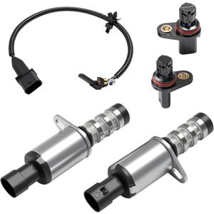Engine Variable Valve Timing VVT Solenoid w/Crankshaft & Camshaft Position Sensor Kit, for Chevrolet Cruze Limited Sonic, 2011-2018, L4 1.8L, 918-006, 55565708