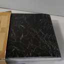 Marble Peel and Stick Backsplash 23.6 x11.8 in, 40PCS, Black