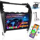 [2+64G] Android 13 Car Radio for Toyota Camry 2012 2013 2014 with Carplay and Android Auto, 10.1 inch Touch Screen Camry Stereo with AHD Backup Camera, HiFi Audio/Bluetooth/WiFi Hotspot/SWC/GPS
