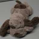 BEVERLYSHARK Beverly Shark Puppy Heartbeat Toy Dog Anxiety Relief Calming Aid Puppy Heartbeat Stuffed Animal Behavioral Training Sleep Aid Comfort Soother Plush Toy for Puppies Cats (Brown)