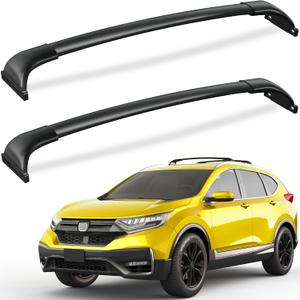 FengYu Roof Rack Cross Bars 300lbs Compatible with Honda CRV CR-V 2017-2022 with Side Rails (Not for 2023 2024 2025 2026), All-Metal Aluminum Roof Rails Crossbars Rooftop Cargo Bar Black Luggage Racks