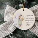 2 x Christmas Ornament - Jesus Ceramic Ornament, Christian Baby Memorial Gift, Religious Christmas Decoration, Sympathy Gift for Loss of Son and Daughter, Bereavement Gifts for Loss of Child